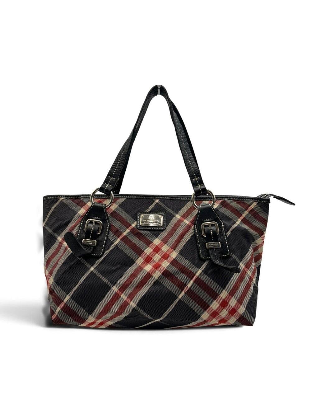 Burberry Blue Label Nova Check Nylon Tote Bag